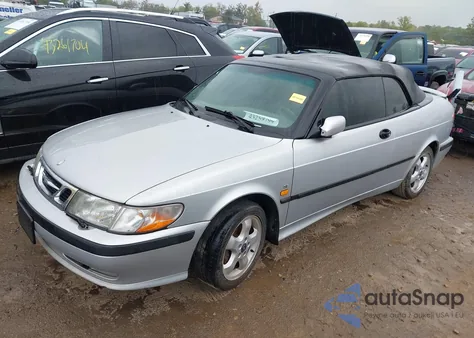 2000 Saab 9-3 Se from USA, damaged, VIN YS3DF75KXY7017631